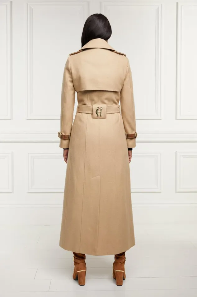 Women In Stock Tailoring Holland Cooper Full Length Chelsea Trench Coat Camel