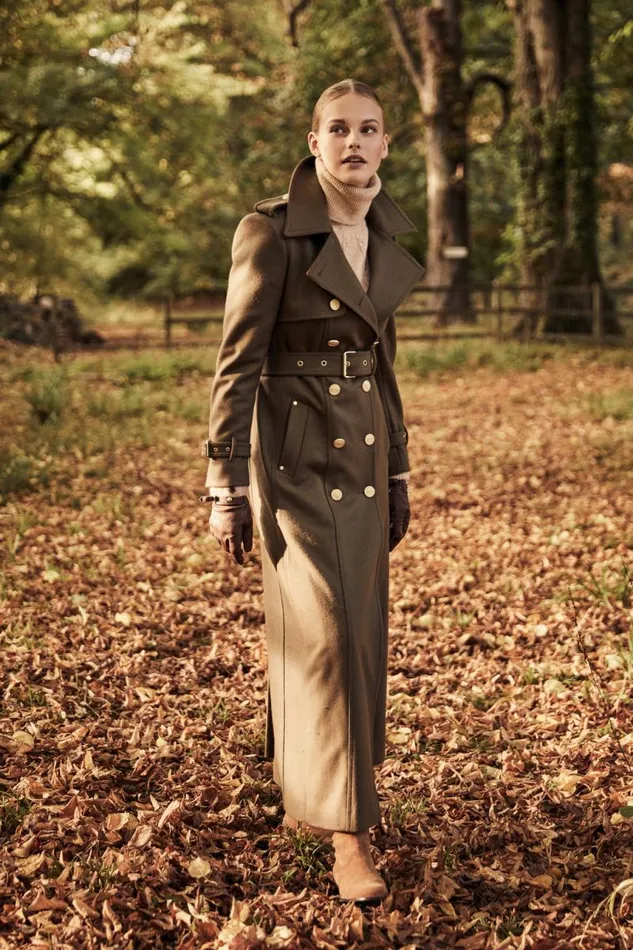 Women In Stock Tailoring Holland Cooper Full Length Chelsea Trench Coat Khaki