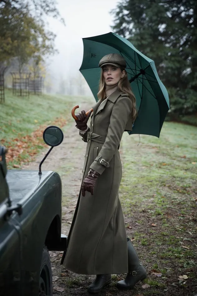 Women In Stock Tailoring Holland Cooper Full Length Chelsea Trench Coat Khaki