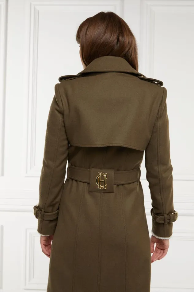 Women In Stock Tailoring Holland Cooper Full Length Chelsea Trench Coat Khaki