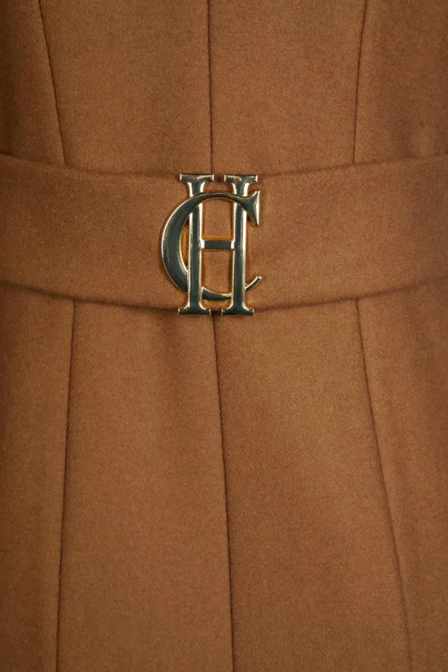 Women In Stock Tailoring Holland Cooper Full Length Regency Coat Dark Camel