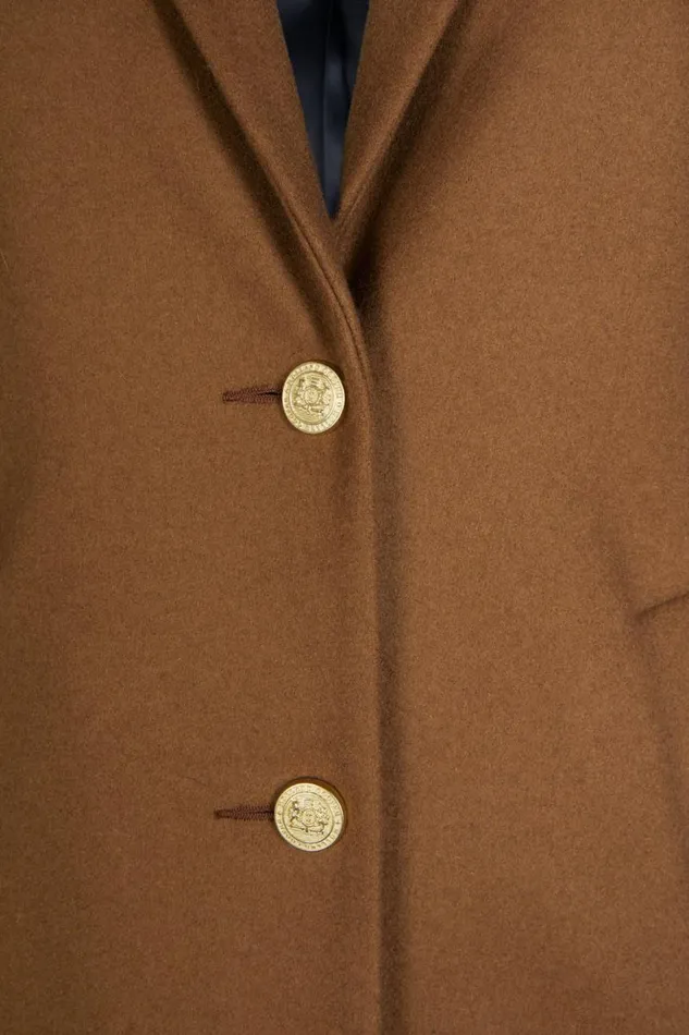 Women In Stock Tailoring Holland Cooper Full Length Regency Coat Dark Camel