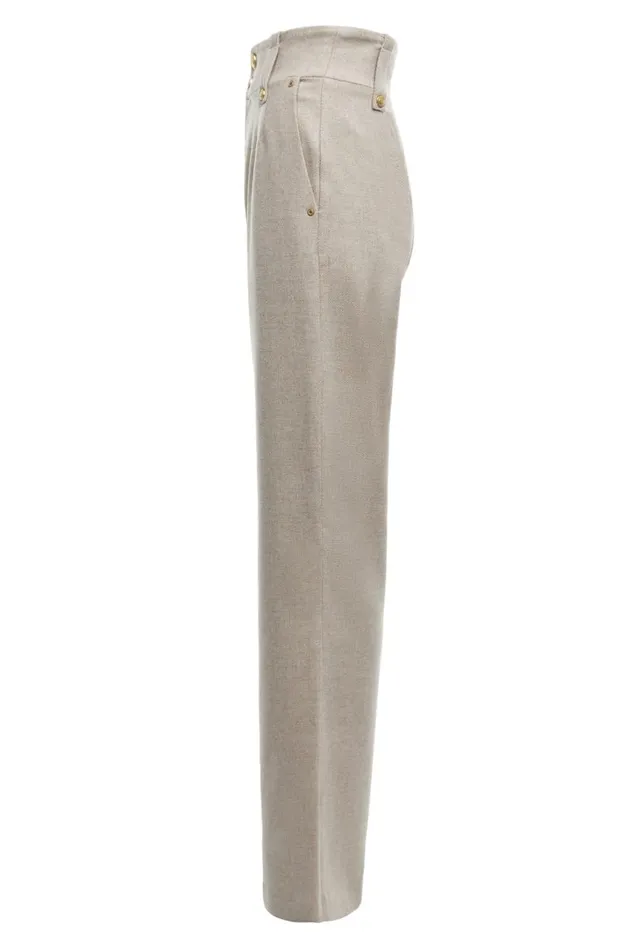Women In Stock Tailoring Holland Cooper High Waisted Straight Trouser Oatmeal Women In Stock Tailoring Holland Cooper High Waisted Straight Trouser Oatmeal