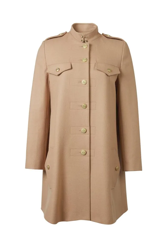 Women In Stock Tailoring Holland Cooper Highbury Cape Coat Camel