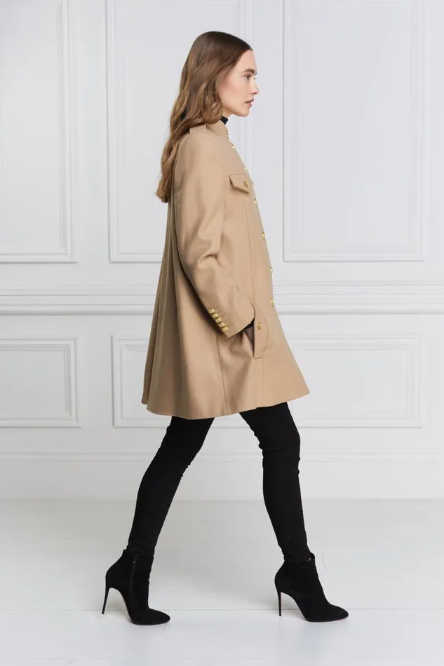 Women In Stock Tailoring Holland Cooper Highbury Cape Coat Camel