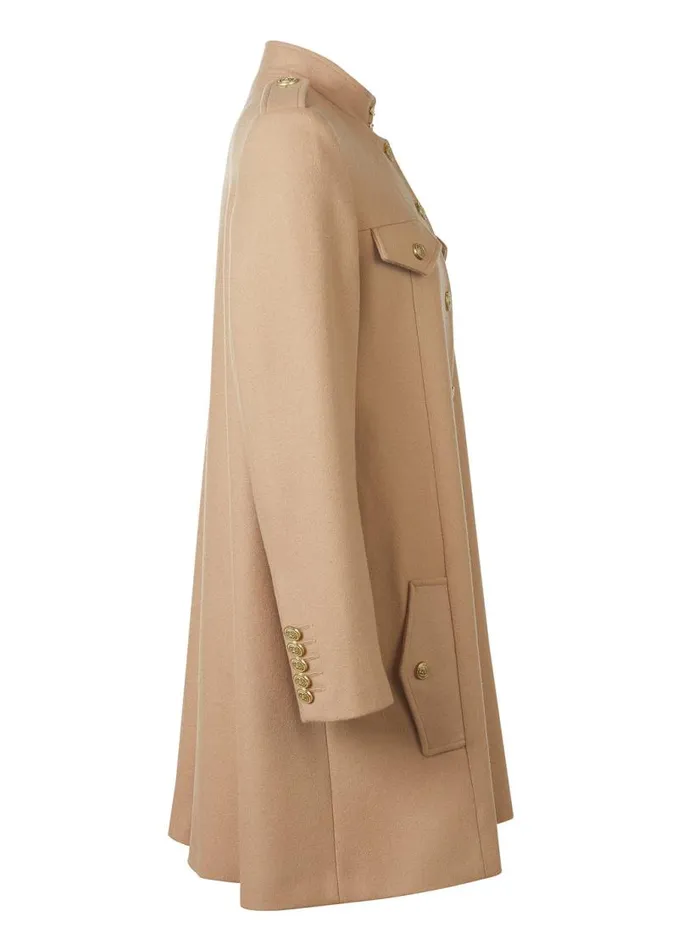 Women In Stock Tailoring Holland Cooper Highbury Cape Coat Camel