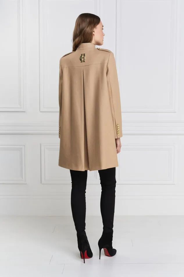 Women In Stock Tailoring Holland Cooper Highbury Cape Coat Camel