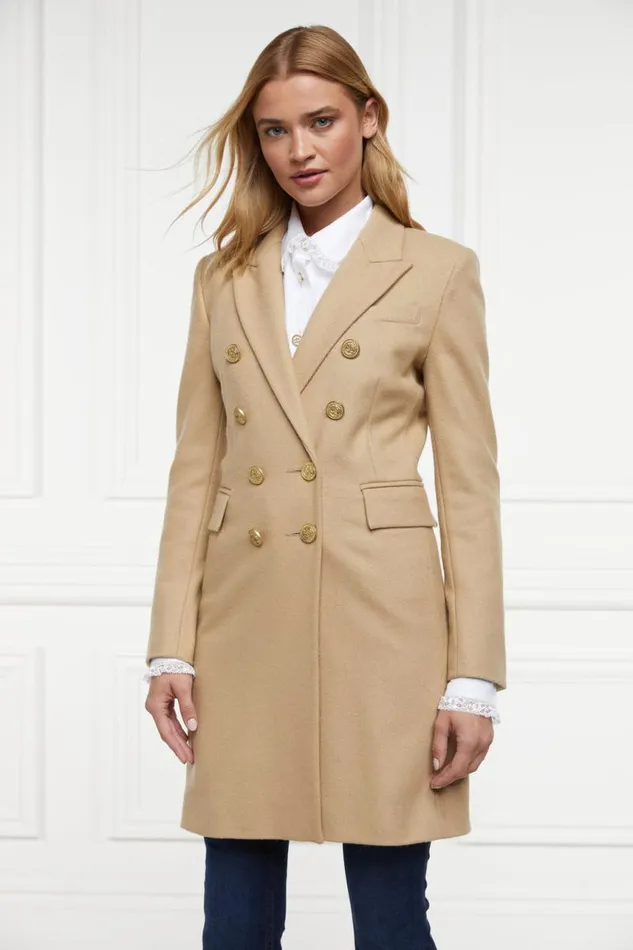 Women In Stock Tailoring Holland Cooper Knightsbridge Coat Camel