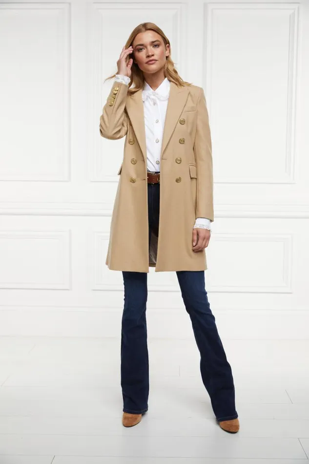 Women In Stock Tailoring Holland Cooper Knightsbridge Coat Camel
