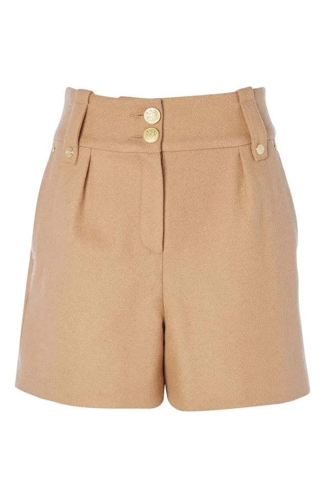 Women In Stock Tailoring Holland Cooper Luxe Tailored Short Camel Women In Stock Tailoring Holland Cooper Luxe Tailored Short Camel