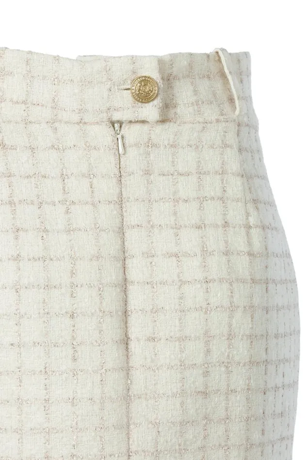 Women In Stock Tailoring Holland Cooper Regency Skirt Ivory Sparkle Tweed Women In Stock Tailoring Holland Cooper Regency Skirt Ivory Sparkle Tweed