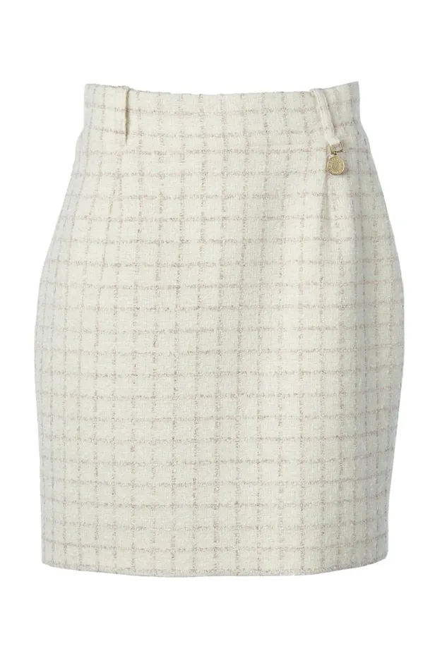 Women In Stock Tailoring Holland Cooper Regency Skirt Ivory Sparkle Tweed Women In Stock Tailoring Holland Cooper Regency Skirt Ivory Sparkle Tweed