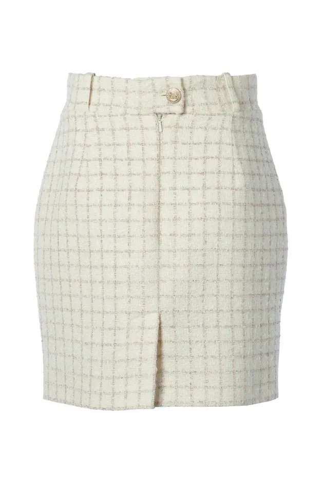 Women In Stock Tailoring Holland Cooper Regency Skirt Ivory Sparkle Tweed Women In Stock Tailoring Holland Cooper Regency Skirt Ivory Sparkle Tweed