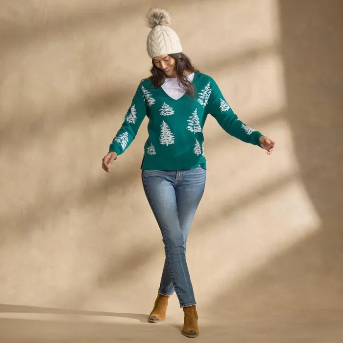 Women In The Woods Sweater Evergreen Sundance Catalog Sweaters Women In The Woods Sweater Evergreen Sundance Catalog Sweaters
