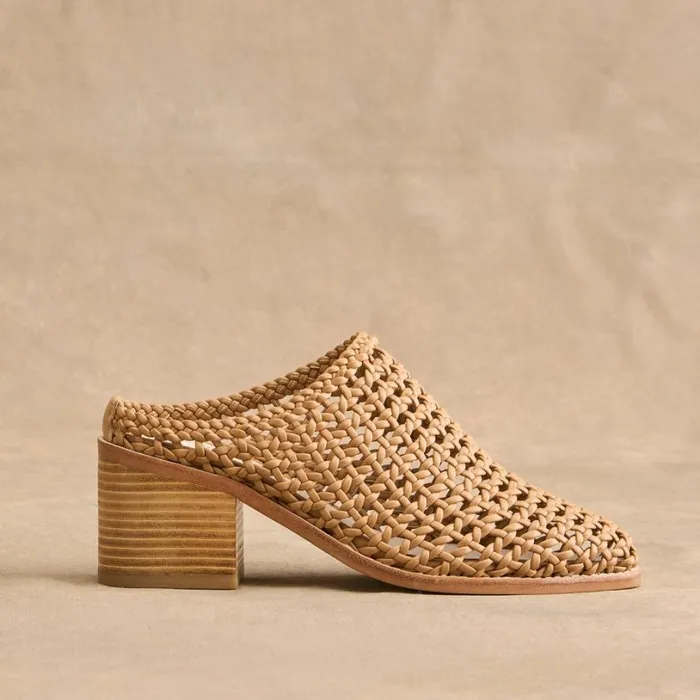 Women Jacinta Woven Mules Black Sundance Catalog Shoes