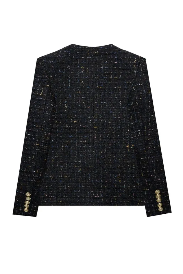 Women Jackets Holland Cooper Chelsea Jacket Black Rainbow Sparkle Tweed Women Jackets Holland Cooper Chelsea Jacket Black Rainbow Sparkle Tweed