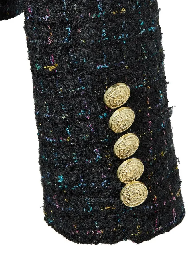 Women Jackets Holland Cooper Chelsea Jacket Black Rainbow Sparkle Tweed Women Jackets Holland Cooper Chelsea Jacket Black Rainbow Sparkle Tweed
