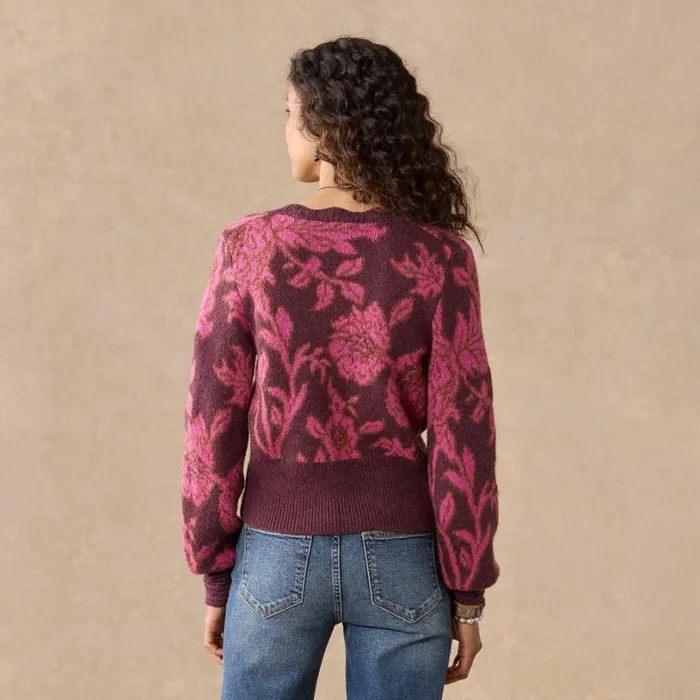 Women Jahzara Blossom Cardigan Petite Cabernet Sundance Catalog Sweaters Women Jahzara Blossom Cardigan Petite Cabernet Sundance Catalog Sweaters