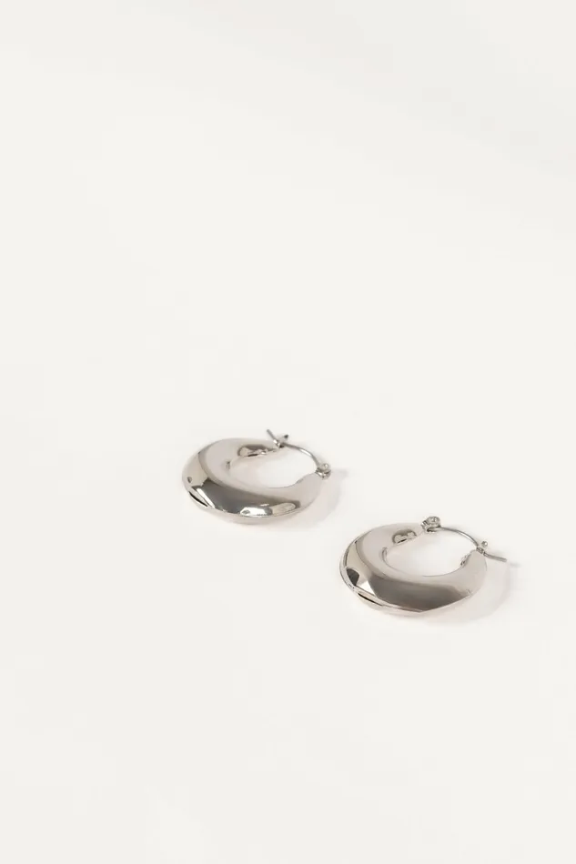Women James Hoop Earrings Silver Earrings Petal and Pup