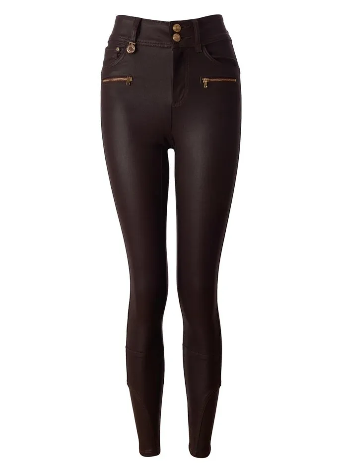 Women Jeans Holland Cooper Coated Jodhpur Jean Chocolate Women Jeans Holland Cooper Coated Jodhpur Jean Chocolate