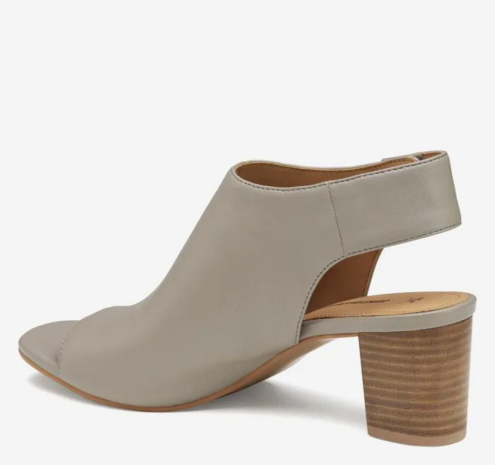 Women Johnston and Murphy Boots and Booties Evelyn OpenToe Bootie Stone Glove Leather Women Johnston and Murphy Boots and Booties Evelyn OpenToe Bootie Stone Glove Leather