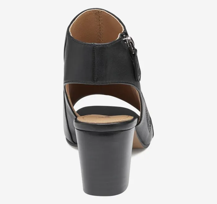 Women Johnston and Murphy Boots and Booties Evelyn SideZip Bootie Black Glove Leather Women Johnston and Murphy Boots and Booties Evelyn SideZip Bootie Black Glove Leather