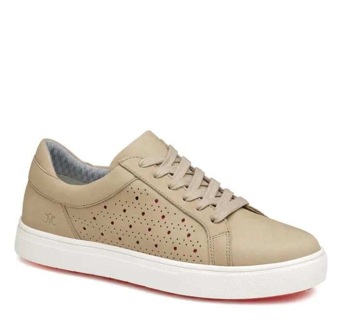 Women Johnston and Murphy Golf Madison Perfed Hybrid Sand Nubuck Women Johnston and Murphy Golf Madison Perfed Hybrid Sand Nubuck
