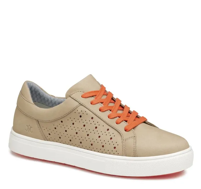 Women Johnston and Murphy Golf Madison Perfed Hybrid Sand Nubuck Women Johnston and Murphy Golf Madison Perfed Hybrid Sand Nubuck