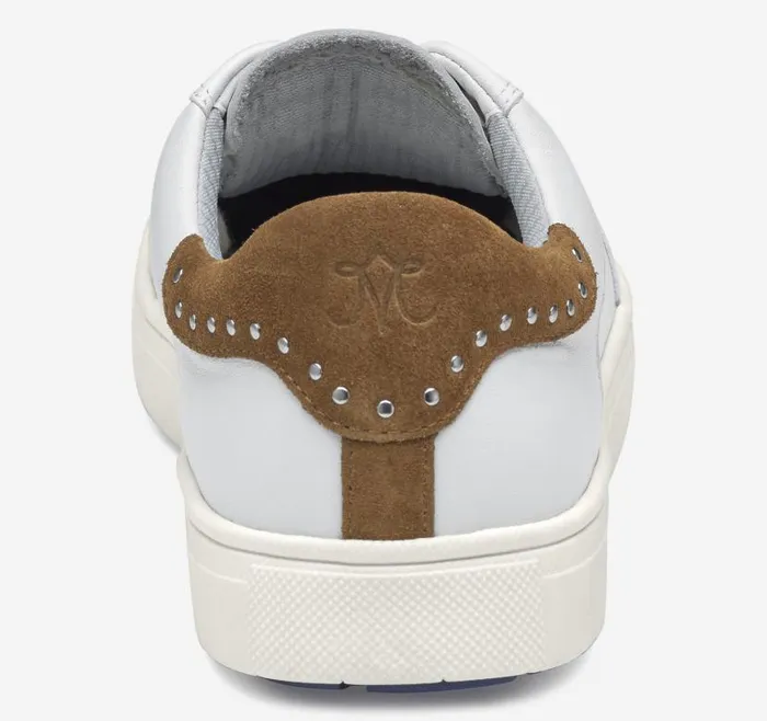Women Johnston and Murphy Golf Madison Studded Hybrid White Calfskin Women Johnston and Murphy Golf Madison Studded Hybrid White Calfskin