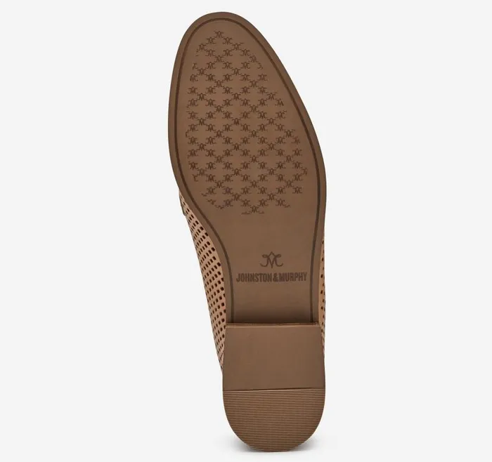 Women Johnston and Murphy Mules and Loafers Ali Perfed Bit Loafer Tan Glove Leather Women Johnston and Murphy Mules and Loafers Ali Perfed Bit Loafer Tan Glove Leather