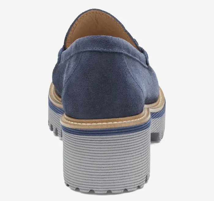 Women Johnston and Murphy Mules and Loafers Emmalynn Bit Loafer Navy Suede Women Johnston and Murphy Mules and Loafers Emmalynn Bit Loafer Navy Suede