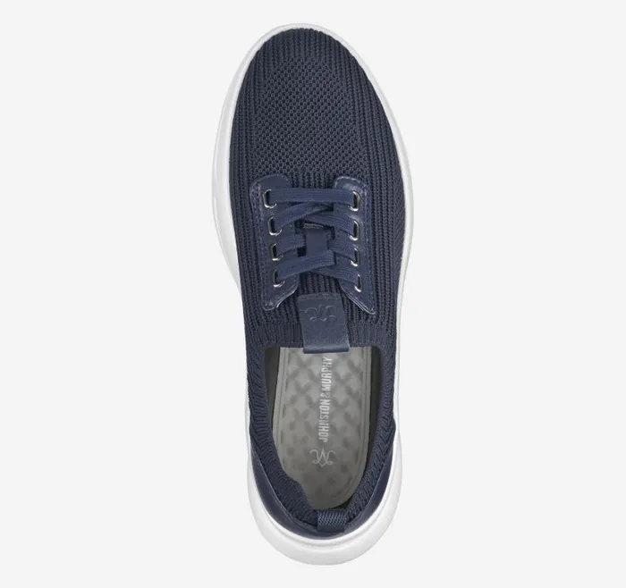 Women Johnston and Murphy Sneakers Escape Knit LaceUp Navy Knit Women Johnston and Murphy Sneakers Escape Knit LaceUp Navy Knit