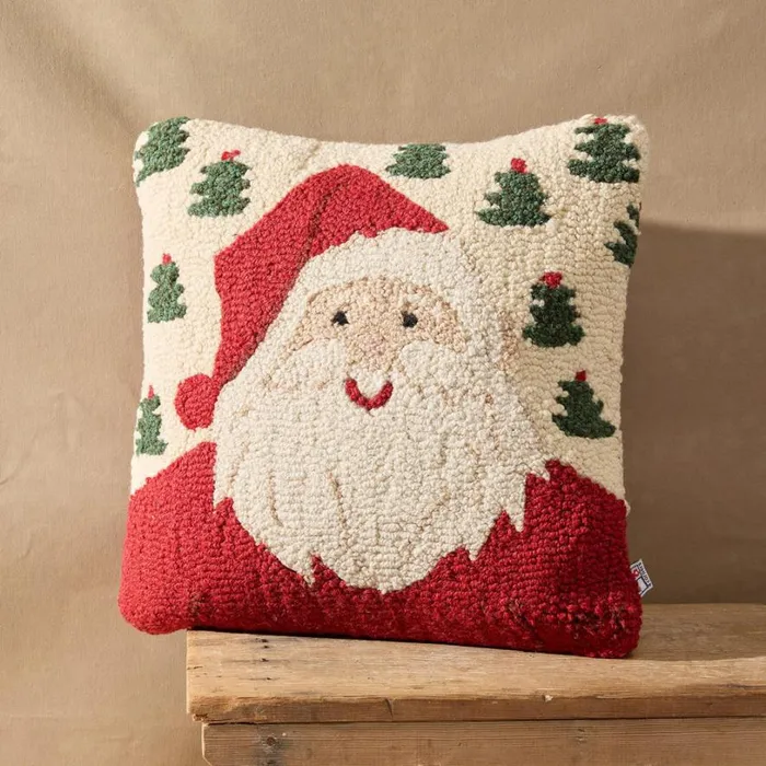 Women Jolly Saint Nicholas Pillow Sundance Catalog Seasonal