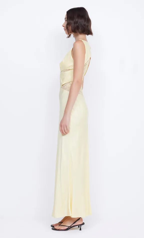 Women JULIETTE V NECK MAXI DRESS 8211 BUTTER YELLOW Bec Bridge Prom Dresses