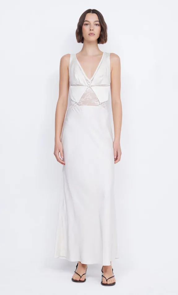 Women JULIETTE V NECK MAXI DRESS 8211 IVORY Bec Bridge Prom Dresses