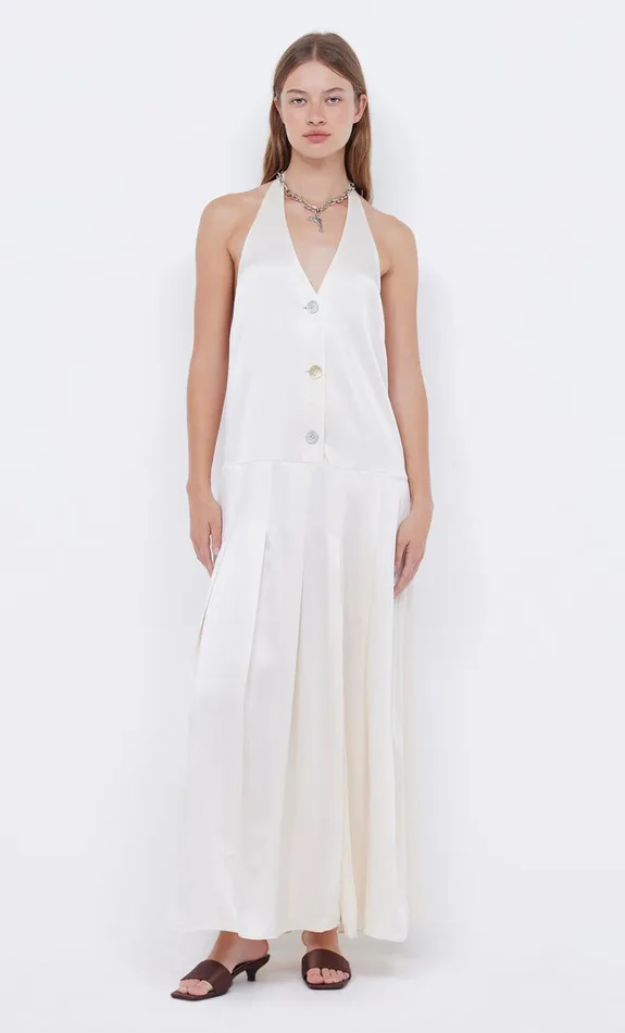 Women KAIA HALTER MAXI DRESS 8211 IVORY Bec Bridge Maxi Dresses