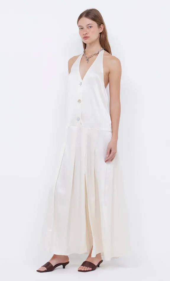 Women KAIA HALTER MAXI DRESS 8211 IVORY Bec Bridge Maxi Dresses