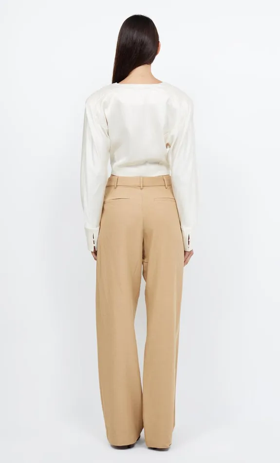 Women KAIA WRAP LONG SLEEVE BLOUSE 8211 IVORY Bec Bridge Long Sleeve
