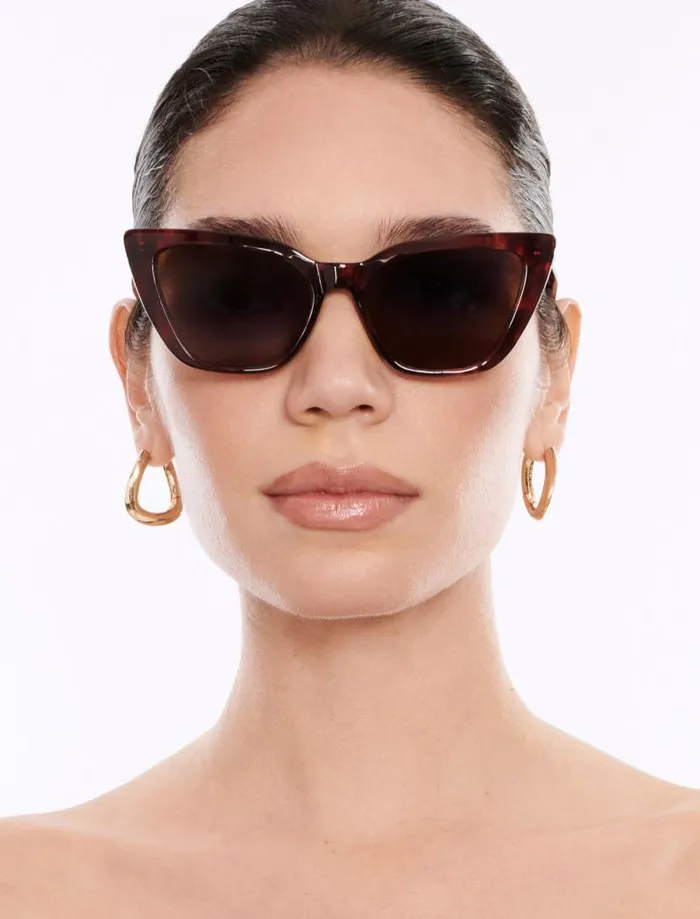 Women Kendall Cat Eye Sunglasses Brown Demi BCBG Sunglasses Women Kendall Cat Eye Sunglasses Brown Demi BCBG Sunglasses
