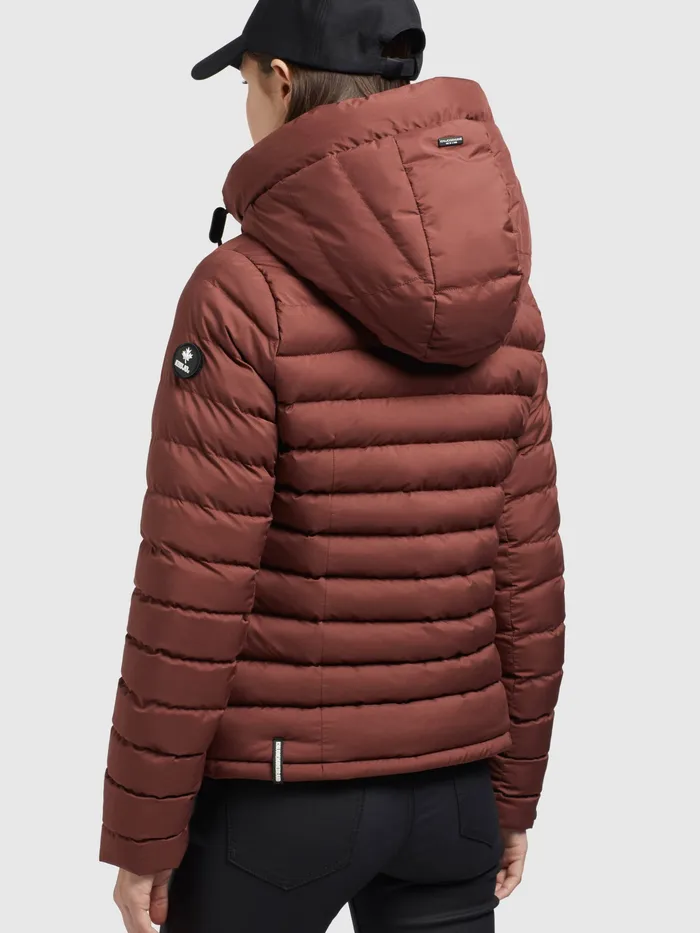 Women KHUJO Jacke LOVINA3 MATT Dunkelrot Dunkelrot Puffer Jackets