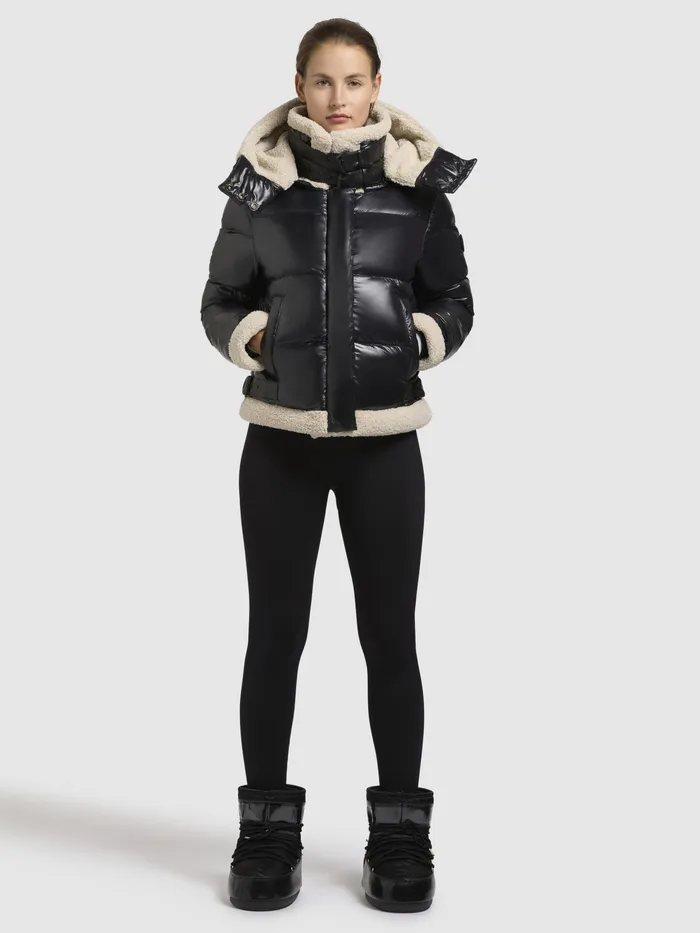 Women KHUJO Jacke NESSIE Schwarz Puffer Jackets