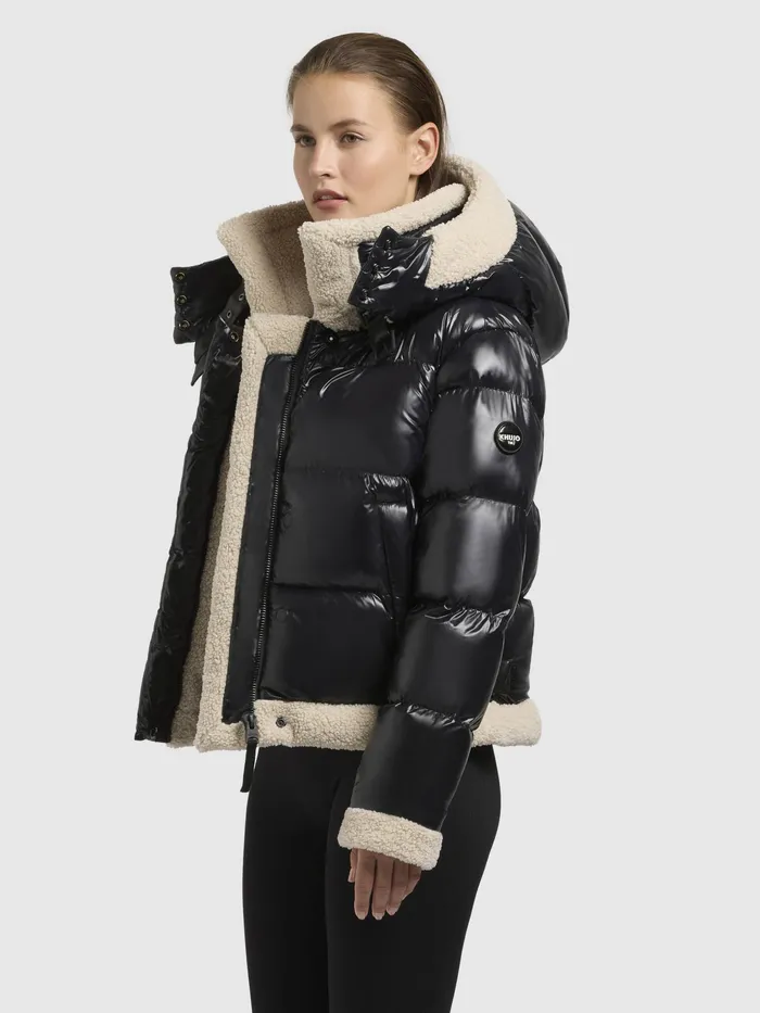 Women KHUJO Jacke NESSIE Schwarz Puffer Jackets
