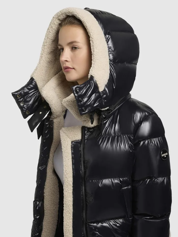 Women KHUJO Jacke NESSIE Schwarz Puffer Jackets