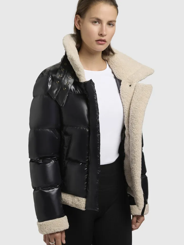 Women KHUJO Jacke NESSIE Schwarz Puffer Jackets