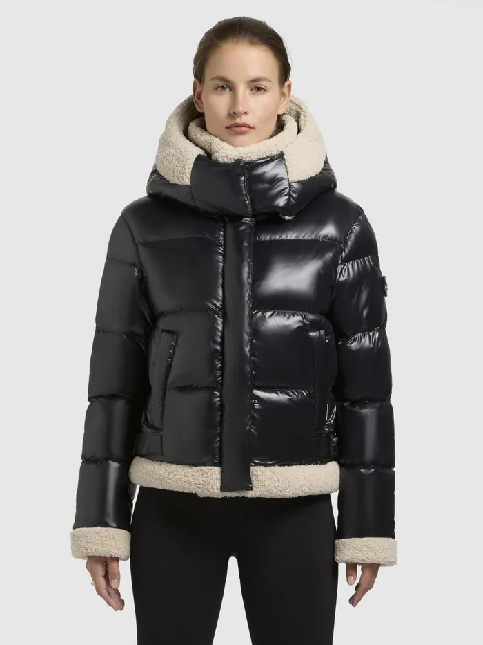 Women KHUJO Jacke NESSIE Schwarz Puffer Jackets
