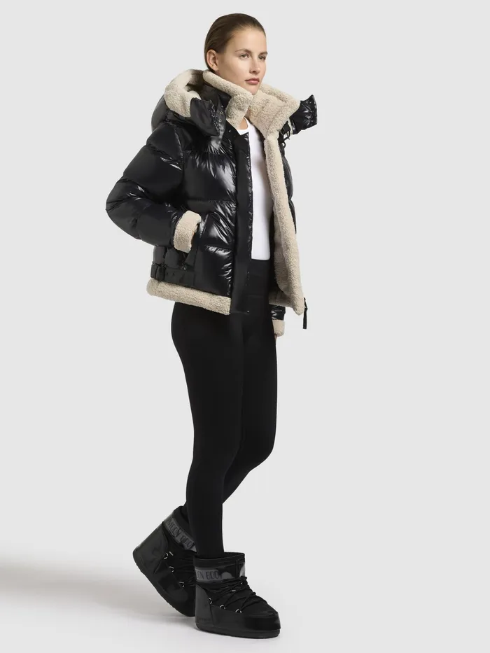 Women KHUJO Jacke NESSIE Schwarz Puffer Jackets