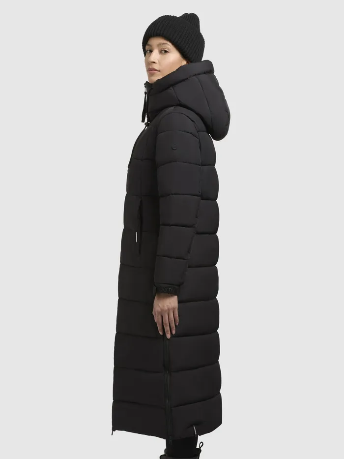 Women KHUJO Mantel DERIA3 Schwarz Schwarz Quilted Coats