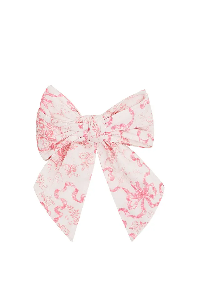 WomenKids LoveShackFancy Hair Accessories Elisiette Hair Bow Barrette Bubblegum Blast WomenKids LoveShackFancy Hair Accessories Elisiette Hair Bow Barrette Bubblegum Blast