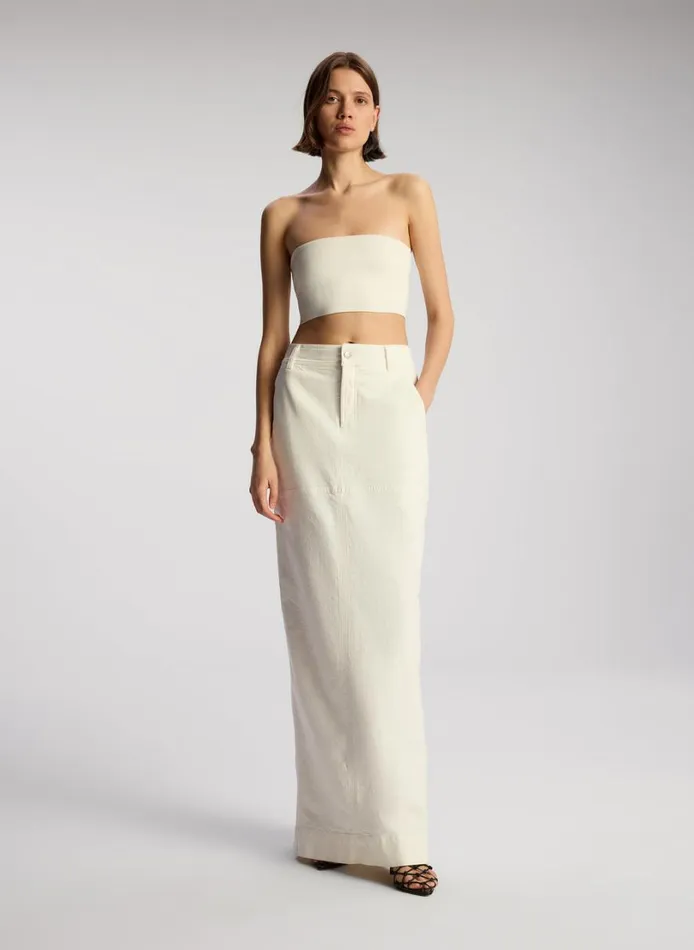 Women Knitwear ALC Dean Compact Knit Bra Off White