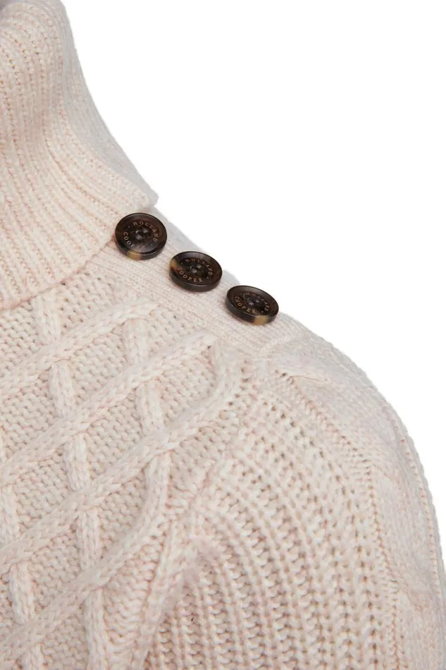 Women Knitwear Holland Cooper Country Roll Neck Knit Oatmeal Women Knitwear Holland Cooper Country Roll Neck Knit Oatmeal